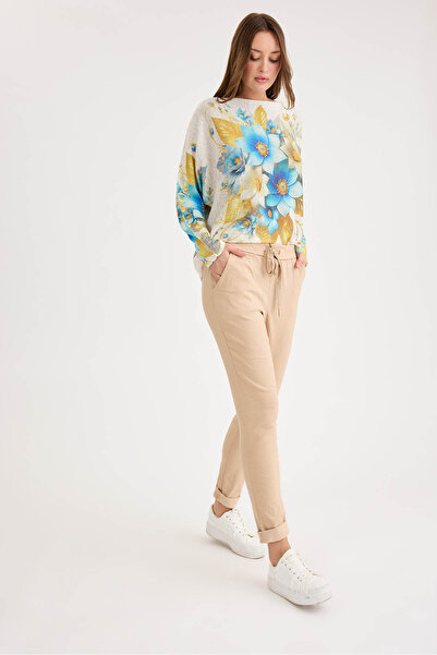 Vitrin Штани з блискучими шнурками на поясі та кроєм у вигляді моркви