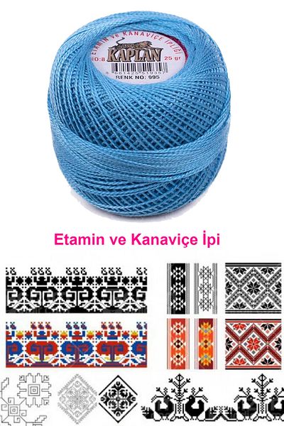 Kaplan Alray Etamine and Cross Stitch Thread No 8 Code/Colour: 995 - Royaleks
