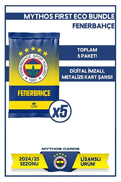 Mythos Cards Eco Bundle - Fenerbahçe 2024-25 Mythos First 5 Paket