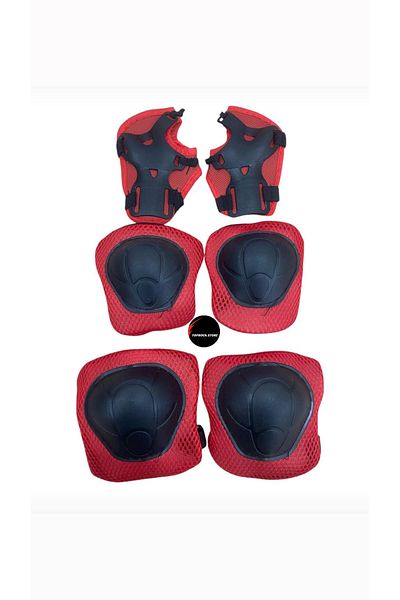 TOPROCKSTORE Lighted Children's Skates Adjustable Practice Silicone Wheels with Brakes Metal Body Skates Knee Pad Set