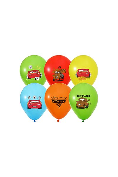 BalonEvi Cars Lightning Mcqeen Printed 8 Pack Balloon