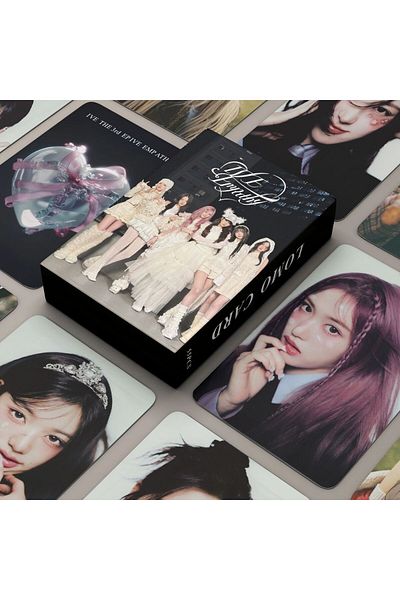 Kpop Dünyasi مجموعة بطاقات IVE ''Empathy'' مطبوعة ثلاثية الأبعاد بالليزر/Lomo