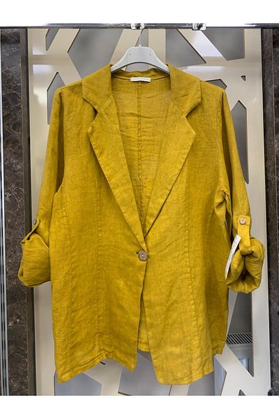 günay boutıque Italian Jacket - Yellow