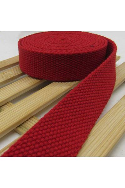 Choice Red New 5Meters 32mm Canvas Ribbon Belt Bag  Cotton Webbing Canvas Webbing Knapsack Strapping Sewing