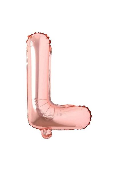 MAXEE STORE Balon aniversar Maxee, litera L, rose, 40 cm