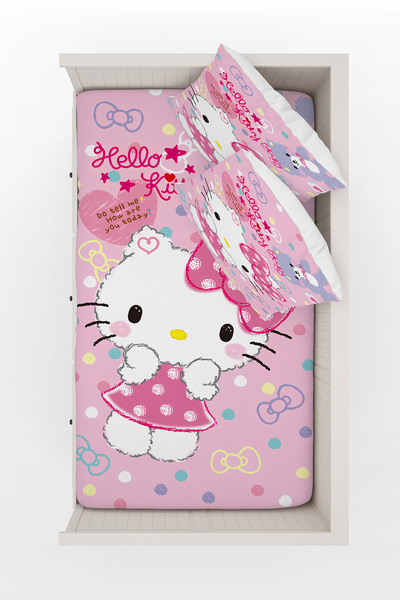 BelezaHome Pembe Kuromi Temalı Çocuk Odası Yatak Örtüsü