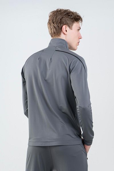 MARATON Regular Men's Stand Collar Long Sleeve Anthracite Melange Tracksuit Top 22211