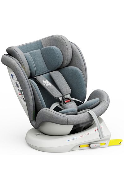 BUF BOOF Scaun auto TWT Plus iSize Buf Boof LightBlue isofix Rotativ 360 Pozitie Somn Top Tether 40-150 cm