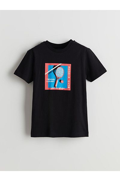 LC Waikiki Tricou pentru băiat cu gât crew de sezon nou - S5IU29Z4