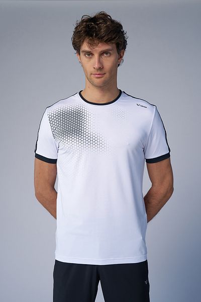 bilcee Ανδρικό λευκό μπλουζάκι Active Sport 4162