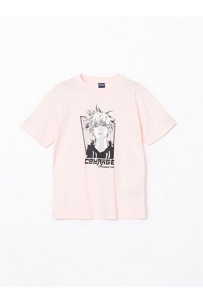LC Waikiki New Season Crew Neck Anime Printed Boys' T-Shirt - S5H824Z4