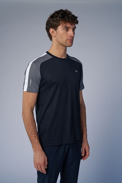 bilcee Ανδρικό μαύρο μπλουζάκι Activated Sports 4179
