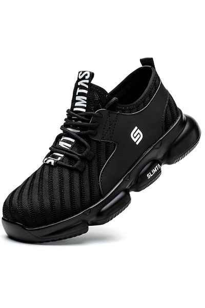 SLIMTA Safety Shoes for Men Women Steel Toe Boots Non-Slip Lightweight Breathable Sneakers