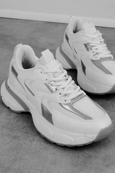 Lal Shoes & Bags Pantofi sport cu șireturi Jake pentru femei-albi