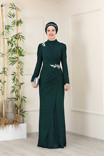 Esma فستان سهرة محتشم من ماسال طراز SMR001