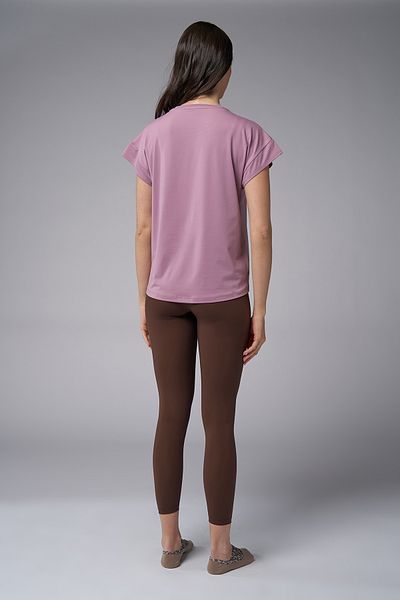 bilcee Women's Lilac Soft Textured Loose Cut T-Shirt 3954