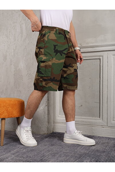 FRANKNESS JNS Erkek Kargo Şort Kamuflaj