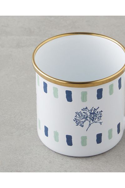 English Home Mariscopia Enamel Mug 350 ml Blue-Green