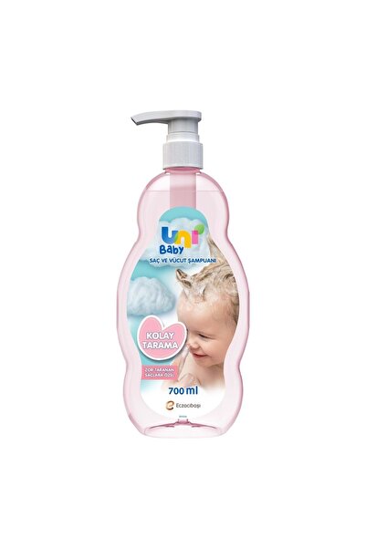 Uni Baby Bebek Kolay Tarama Saç Ve Vücut Şampuanı 700ml (POMPALI) (3 LÜ SET)
