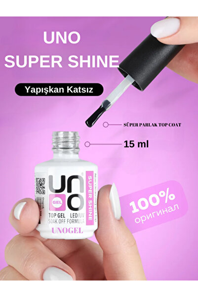 unogel Uno Supershine Top Coat 15 ml Silinmeyen Topcoat
