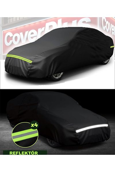 CoverPlus Fiat 500 Abarth Hatchback Black Car Tarpaulin,Auto Car Cover,Tent