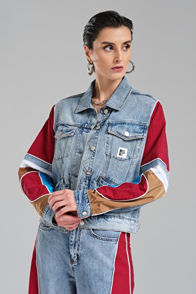 tw3 Jachetă de damă din țesătură cu design decorat