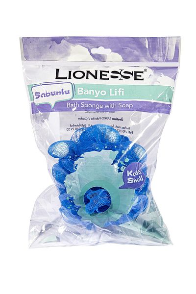 Lionesse Soap Bath Loofah 984 - Ocean Scented, Bpa Free, Soft Texture, Travel Size