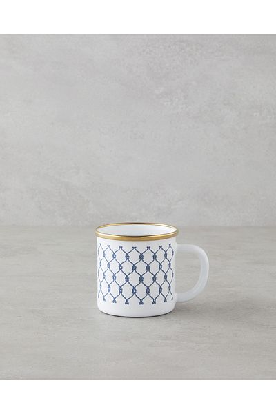 English Home Blue Coaspiral Enamel Mug 350 ml
