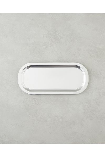 English Home Emma Metal Tray 16X35 cm Silverless Tray