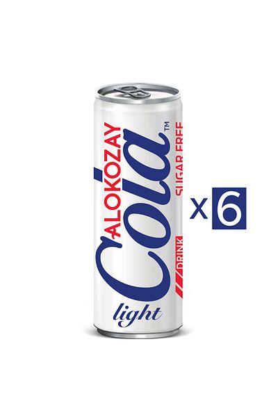 Alokozay Cola Light Sugar Free – 250ml X Pack of 6