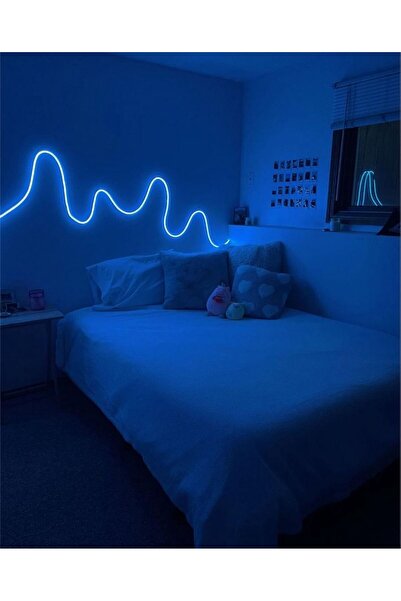 neeko 3 Chip Rgb Neon Led Telefon Kontrollü Sese Ve Müziğe Duyarlı Esnek Tak Çalıştır Set 5 Metre