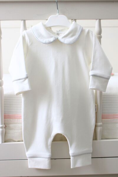 BabiesFirst Gümüş Detaylı 3'lü Bebek Tulum Seti – Yeni Doğan Hastane Çıkışı, ...