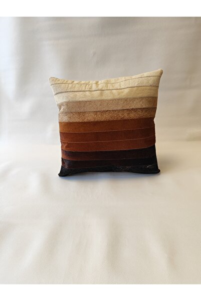 KuzeyCarpet Doğal Dana Dersi Patchwork Kırlent