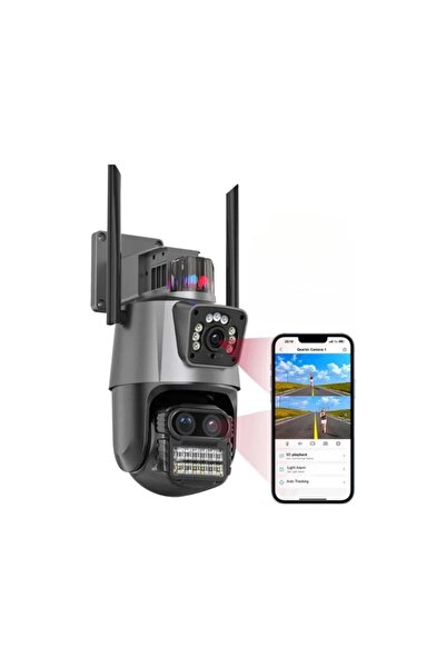 Store Int- Cmr45 3 Kameralı Icsee Xmeye Yazılımlı Uhd Ptz Güvenlik Kamerası