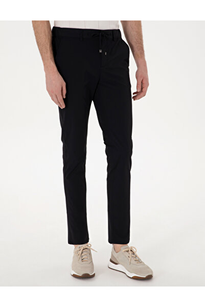 Pierre Cardin Siyah Slim Fit Jogger Kanvas Pantolon 50305880-VR046