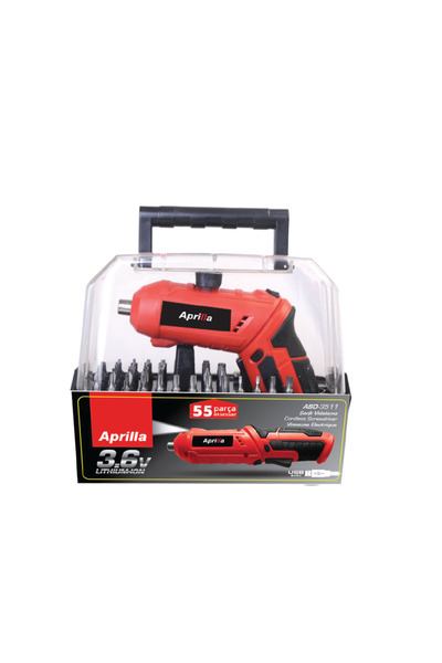 Aprilla ASD-3511 55 Parça Şarjlı Vidalama...