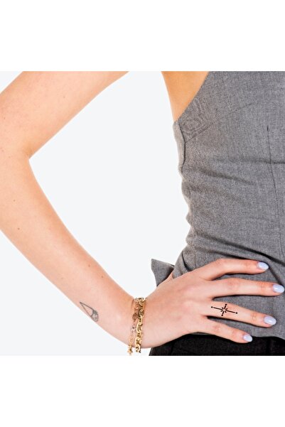 ONE SPRAY TATTOO Parmak Motifi 3 Dövme Şablonu (SPREYSİZ)