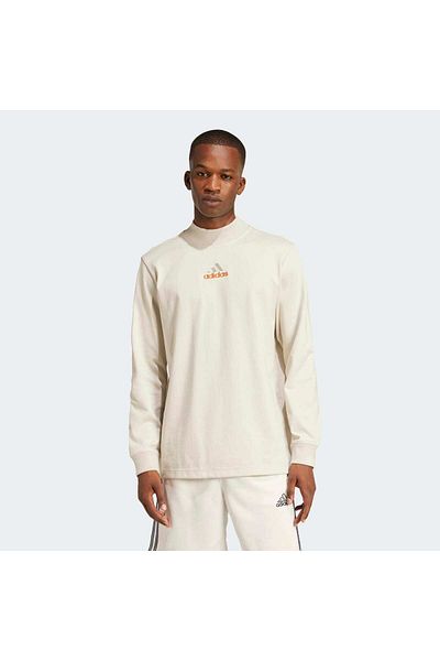 adidas Μπλούζα Q1 με μακριά μανίκια και ψεύτικη λαιμόκοψη
