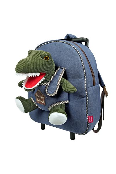 Perletti Troler Ghiozdan, Perletti, model Dinozaur Tim, 32 cm, colecția Perletti Toys