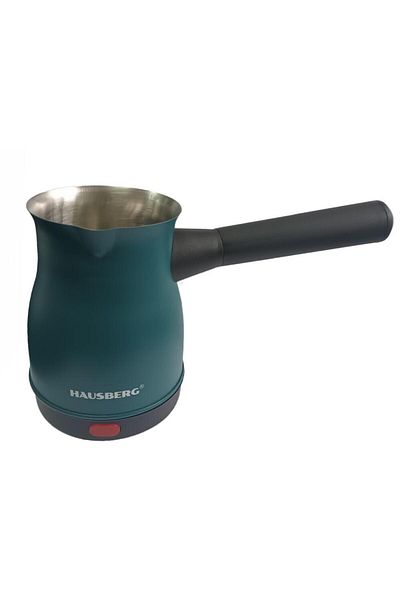 Hausberg Ηλεκτρικός βραστήρας καφέ Hb-3815vr, Ισχύς 800w, Χωρητικότητα 500 ml, Inox-πράσινο