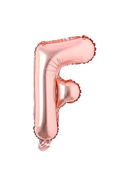 MAXEE STORE Maxee birthday balloon, letter F, pink, 40 cm