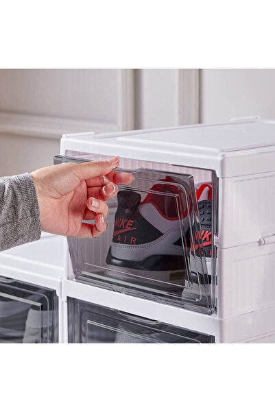 Kavi Entegre Plastik 6 Katlı Katlanabilir Ayakkabılık – Pratik ve Şık Depolama Çözümü