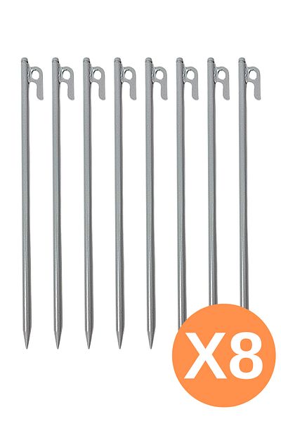 BalkaOutdoor Σιδερένιο άγκιστρο σκηνής 30 cm, Καρφί δαπέδου κήπου κάμπινγκ πάχους 10 mm, άγκιστρο με σιδερένιο άγκιστρο, καρφί σκηνής
