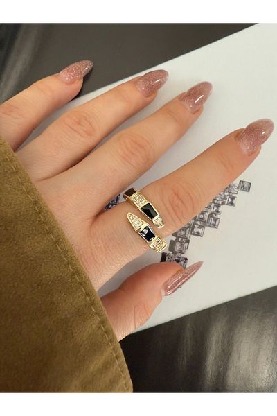 Pinery Jewels صف من الأحجار الكريمة الأفعى الدائري للنساء