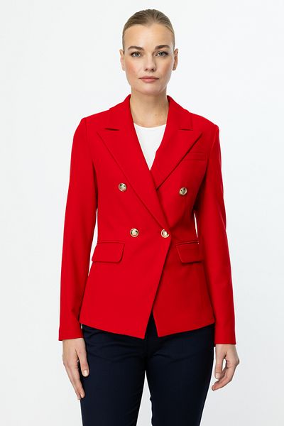 Ekol Double Breasted Collar Cover Pocket Jacket