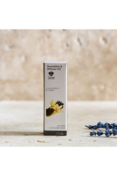 ORCHID Citrus Litchi and Vanilla Aroma Concentrate Humidifier and Diffuser Oil - 10 ml