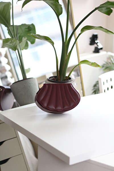 Moom Bag Жіноча бордова сумка-футляр з ланцюжком через плече