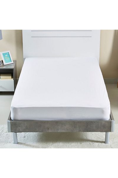 Home Box Ballina Solid Cotton Twin Fitted Sheet - 120x200+33 cm
