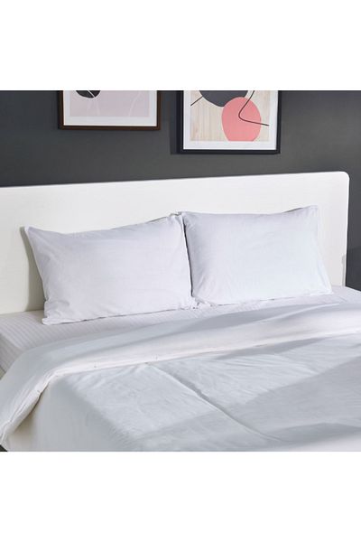 Home Box Ballina 3-Piece Solid Cotton Super King Duvet Cover Set - 240x220 cm