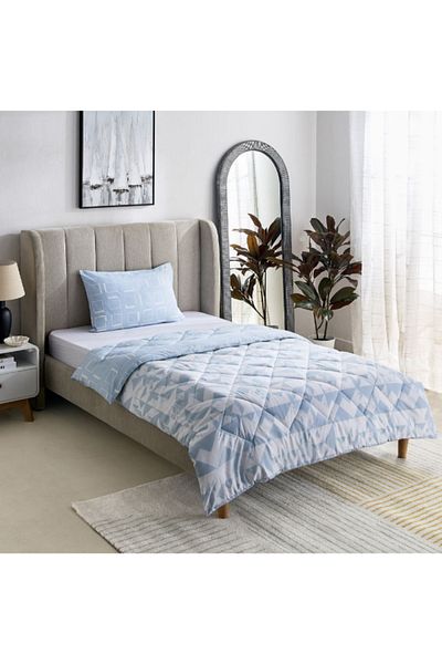 Home Box Madrid Rift 2-Piece Microfiber Reversible Twin Comforter Set 160x220 cm